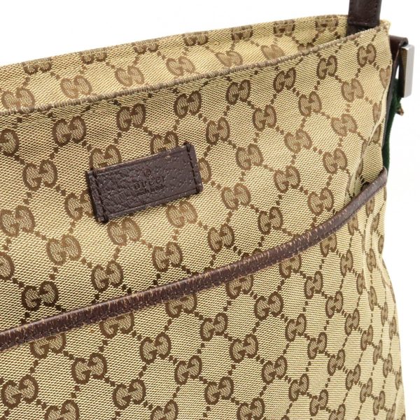 12440979 8 Gucci GG Canvas Shoulder Bag Khaki Beige Brown