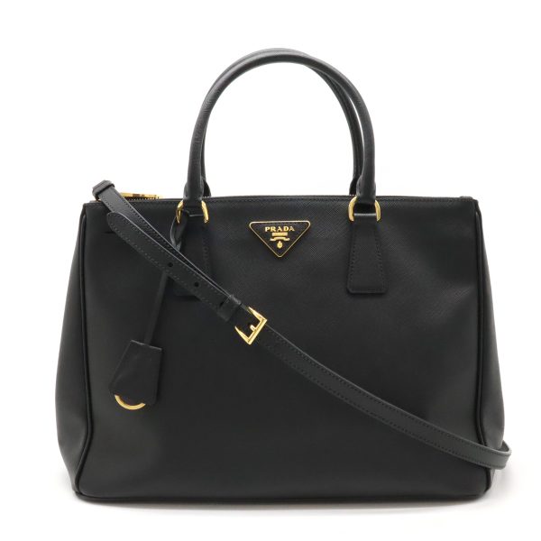 12450247 1 Prada Saffiano Lux Handbag Leather Black