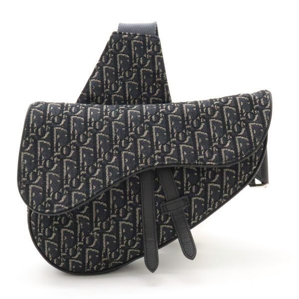 12450263 1 Christian Dior Dior Homme Saddle Bag Canvas Black