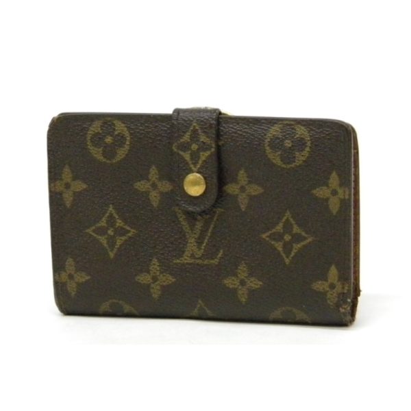 12521 1 Louis Vuitton Clasp Wallet Monogram With Frayed Threads