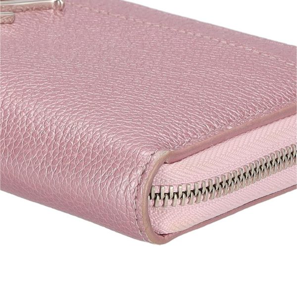 12523 8 Louis Vuitton Zippy Lock Me Leather Wallet Crystal Rose