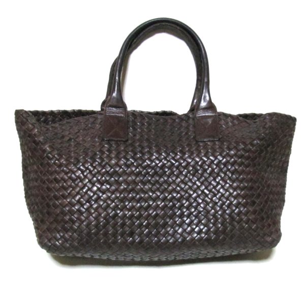 126998 1 Bottega Veneta Intrecciato Leather Tote Bag Brown