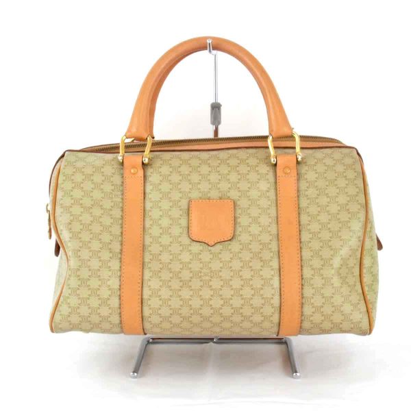 1315240107671t 1 Celine Handbag PVC Macadam Pattern Beige