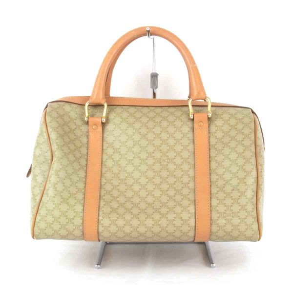 1315240107671t 2 Celine Handbag PVC Macadam Pattern Beige