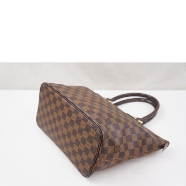 13243 4 Louis Vuitton Saleya PM Damier Ebene Canvas Tote Bag Brown