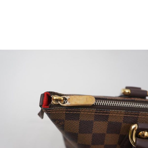 13243 6 Louis Vuitton Saleya PM Damier Ebene Canvas Tote Bag Brown