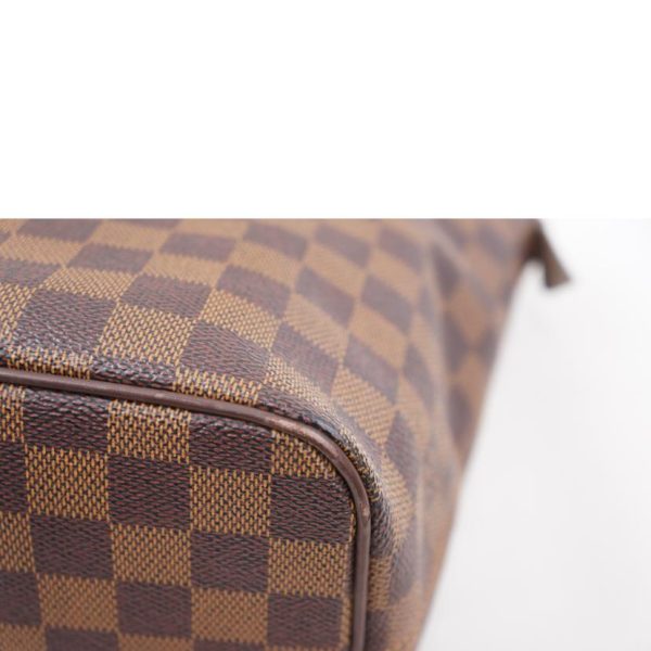 13243 8 Louis Vuitton Saleya PM Damier Ebene Canvas Tote Bag Brown