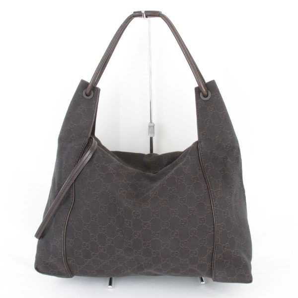 1325240508953t 1 Gucci GG Canvas Shoulder Bag Brown