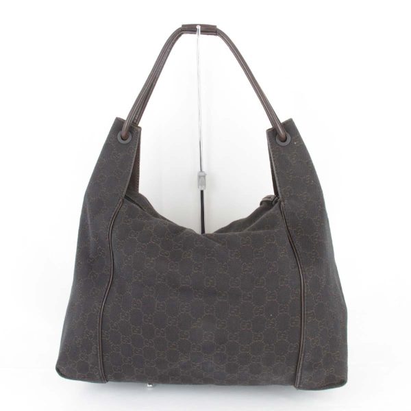 1325240508953t 2 Gucci GG Canvas Shoulder Bag Brown