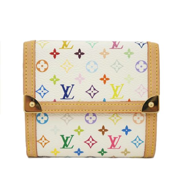 13642 1 Louis Vuitton Portefeuille Credit Multicolor Canvas Wallet