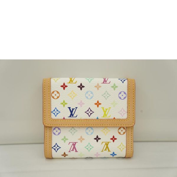 13642 2 Louis Vuitton Portefeuille Credit Multicolor Canvas Wallet