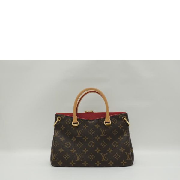 14210 2 Louis Vuitton Palas Bb Monogram Handbag Brown