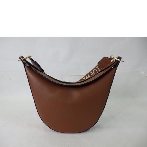 14519 2 Loewe Luna Leather Handbag Brown