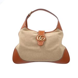 14877 1 Louis Vuitton On The Go Gm Reverse Shoulder Bag Brown