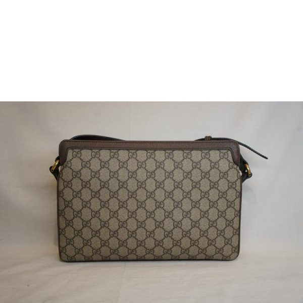 15768 2 Gucci Supreme Sherry Line Shoulder Bag Brown