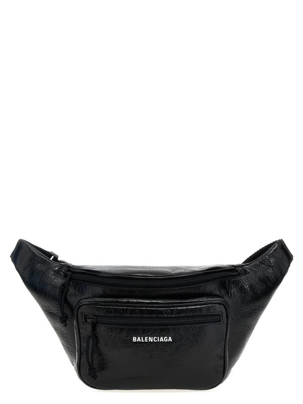 1576f86e170a5b0 ju 1 Balenciaga Fanny Pack Leather Black