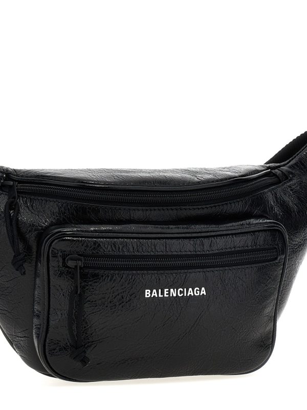 1576f86e170a5b0 ju 3 Balenciaga Fanny Pack Leather Black