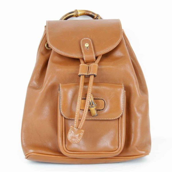 1585231207268t 1 Gucci Bamboo Mini Backpack Leather Brown