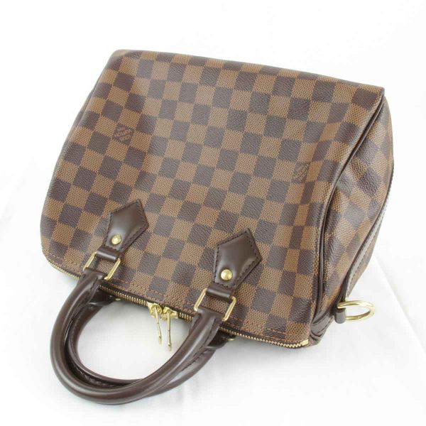 1606240408783t 7 Louis Vuitton Speedy Bandouliere 25 Handbag Damier Canvas Damier Brown