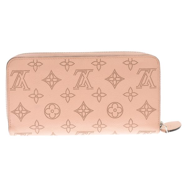 1623j180005 2 LOUIS VUITTON Mahina Zippy Wallet Round Zip Long Wallet Leather Pink