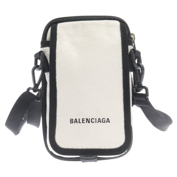 1624c280042 1 Balenciaga Explorer Crossbody Bag Leather White