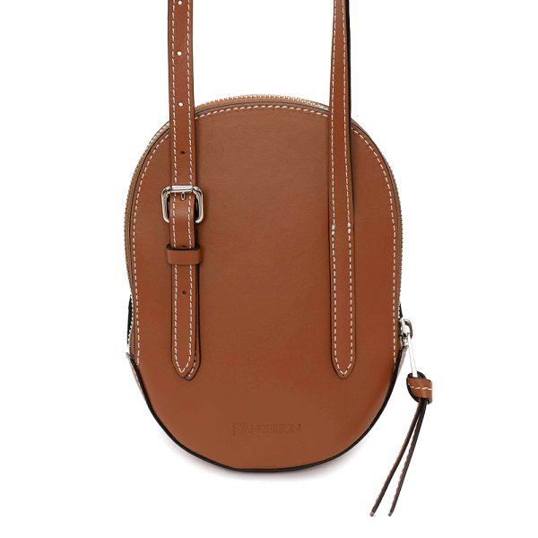 166859301 o3 Jw Anderson Calf Leather Midi Cap Bag Brown