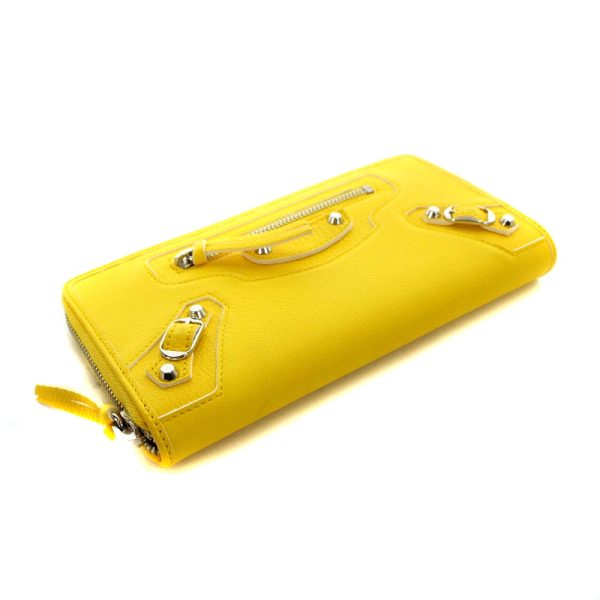 170 402305220096 4 Balenciaga Classic Continental Wallet Leather Yellow