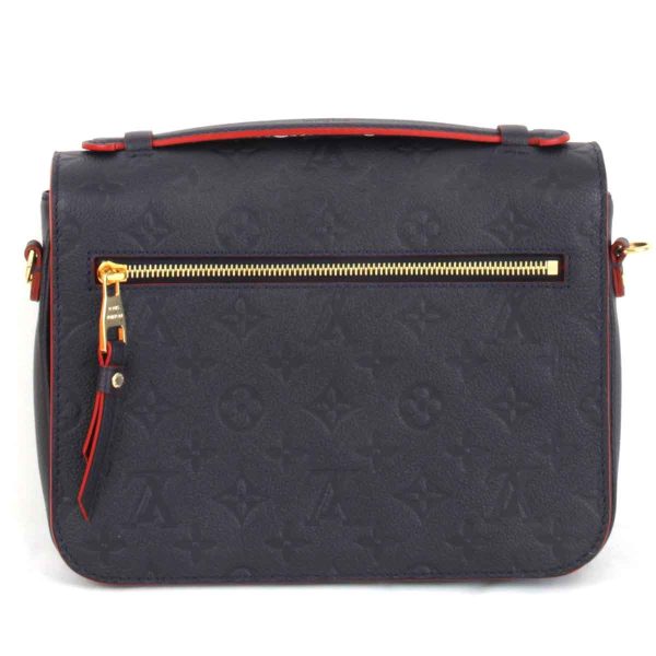 1706240308364t 2 Louis Vuitton Pochette Metis MM Shoulder Bag Monogram Empreinte Marine Rouge