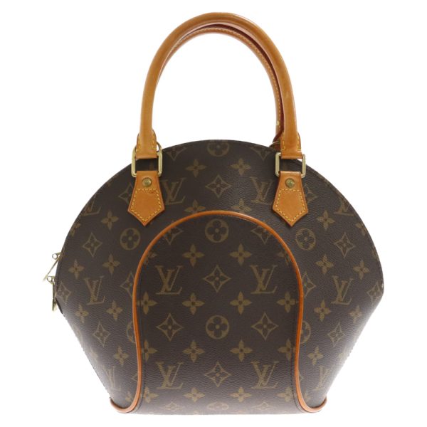 1724b110011 2 LOUIS VUITTON Ellipse Pm Handbag Canvas Brown