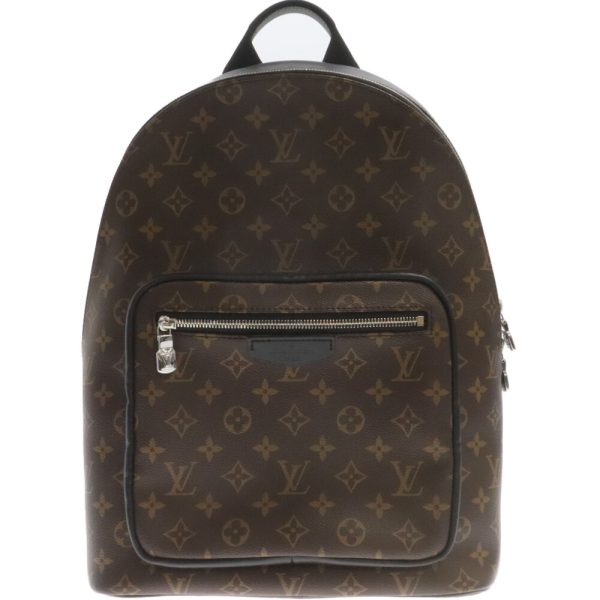 1724f070011 1 LOUIS VUITTON Monogram Macassar Josh Nv Backpack Canvas Brown