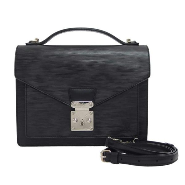 17371 1 Louis Vuitton Monceau Epi Black