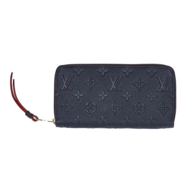 17978 1 Louis Vuitton Zippy Wallet Enpreinte Marine