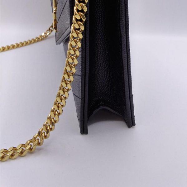 18042 5 Saint Laurent Calfskin Chain Wallet Envelope