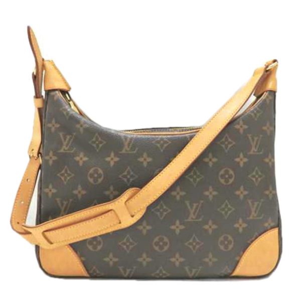 18256 1 Louis Vuitton Boulogne 30 Monogram Canvas Shoulder Bag Brown