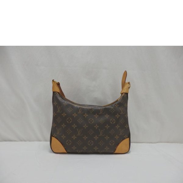 18256 2 Louis Vuitton Boulogne 30 Monogram Canvas Shoulder Bag Brown