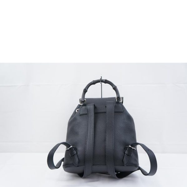 18498 2 Gucci Bamboo Tassel Backpack Black