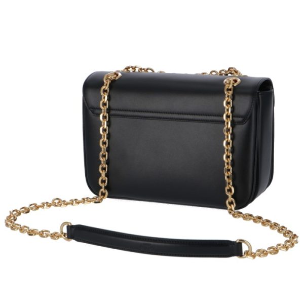 187253bfb38no 2 Celine C Medium Chain Shoulder Bag Black