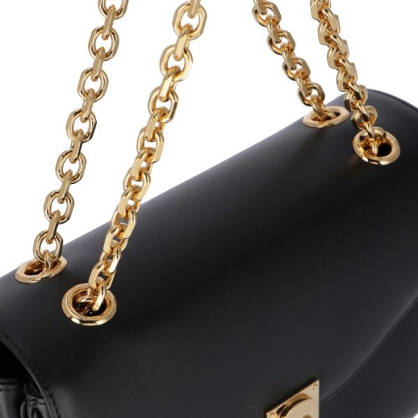 187253bfb38no 8 Celine C Medium Chain Shoulder Bag Black