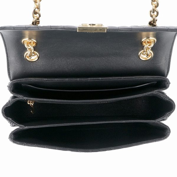 187253bfc38no 6 Celine Gold Metal Fittings Shoulder Bag Black