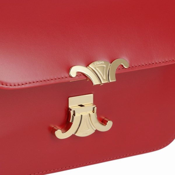 187363bf427ed 7 Celine Triomphe Shoulder Bag Red