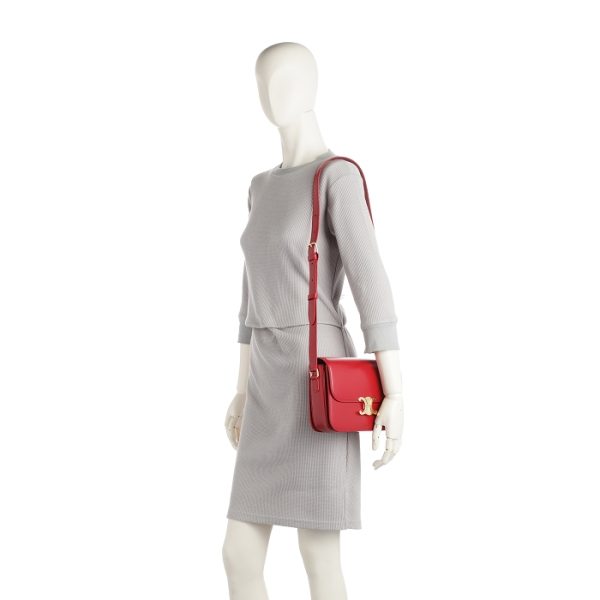 187363bf427ed 8 Celine Triomphe Shoulder Bag Red