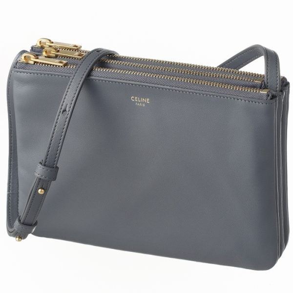 187603beb09gm Celine Trio Small Shoulder Bag Gray