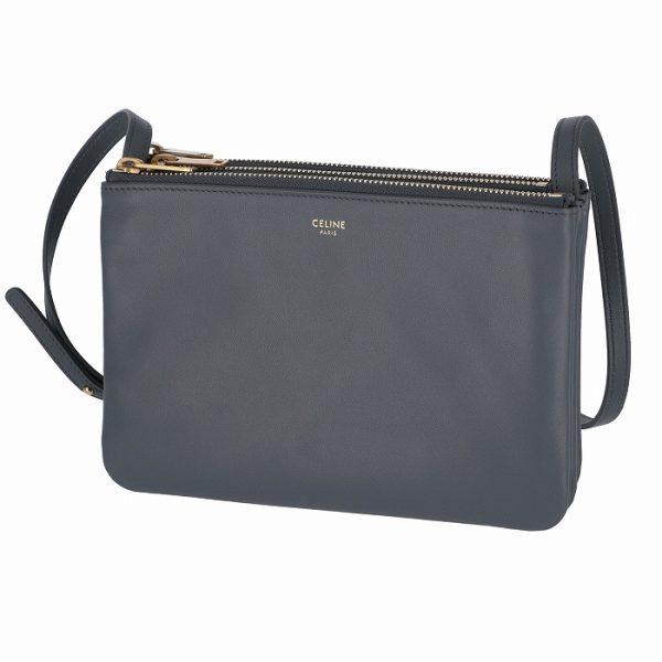 187603beb09gm 2 Celine Trio Small Shoulder Bag Gray