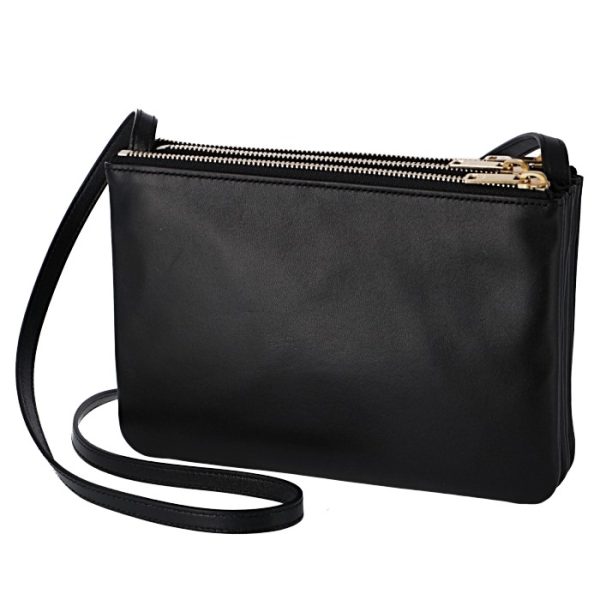 187603beb38no 2 Celine Trio Trio Small Shoulder Bag Black