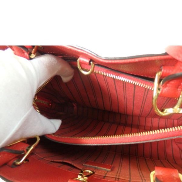 18791 7 Louis Vuitton Montaigne MM Monogram Empriente Bag Red