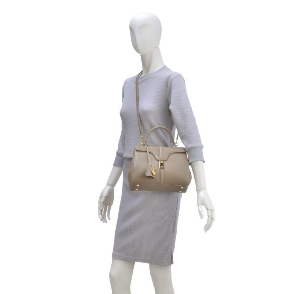 188003bf802bg 8 Celine 16 Saise Small 2way Handbag Beige