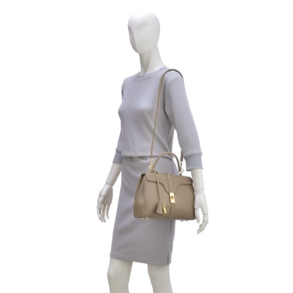 188003bf802bg 9 Celine 16 Saise Small 2way Handbag Beige