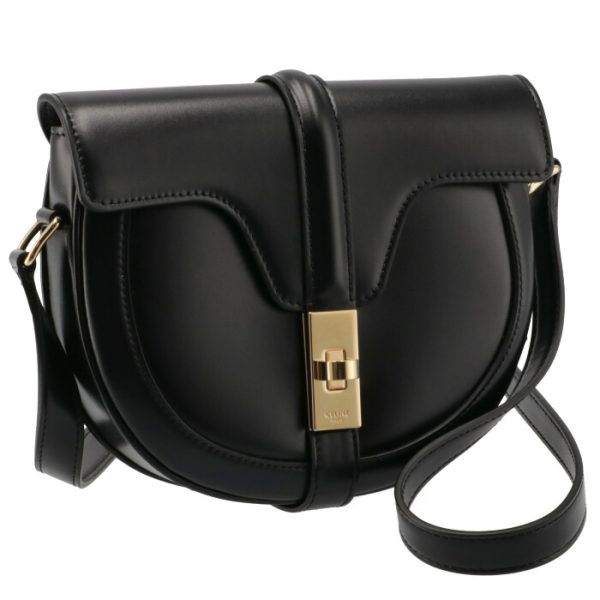 188013bey38no Celine Small Bouzas 16 Saise Shoulder Bag Black