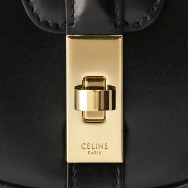 188013bey38no 4 Celine Small Bouzas 16 Saise Shoulder Bag Black