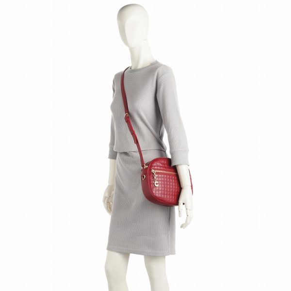 188353bfh27ed 8 Celine Shoulder Bag Calfskin C Charm Red